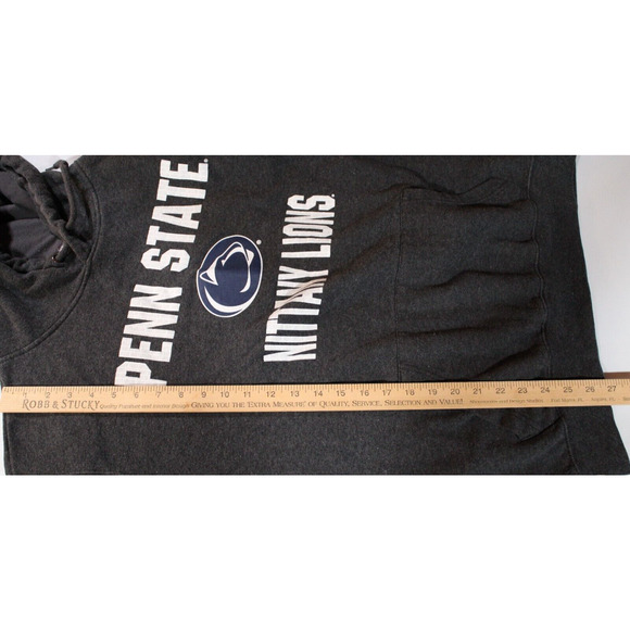 Penn State University Nittany Lions Gray Hoodie Kangaroo Pocket Unisex Large - Picture 10 of 12